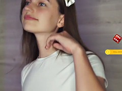 Chica, Morena, Erótico, Masturbación, Solo, Chupando, Adolescente, Tetas