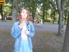 Amateur, Gros cul, Sucer une bite, Tir de sperme, Hd, Public, Rousse roux, Nénés