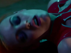 Tussi, Kleid, Gesichtssitzen, Küssen, Latex, Lesbisch, Piercing, Tätowierung