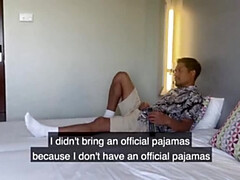 Step-Siblings Brawl with Pillows in Hotel: Verashia & Caribbeanboy