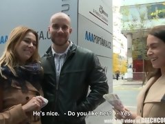 Enthousiasteling, Rondborstig, Tsjechisch, Hardcore, Hd, Geld, Openbaar, Tiener