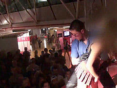 Enthousiasteling, Pijpbeurt, Sperma shot, Europees, Openbaar, Realiteit, Spaans