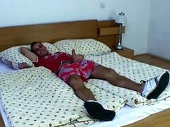 Mature blonde whore with a shaved pussy gets rocked