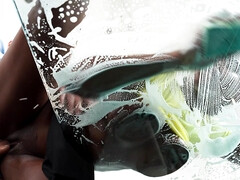 Gros seins, Sucer une bite, Brunette brune, En levrette, Faciale, Hd, Léchez, Chatte