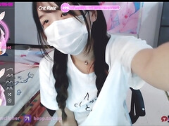 Asiatisch, Grosse titten, Süss, Dildo, Behaart, Masturbation, Muschi, Solo