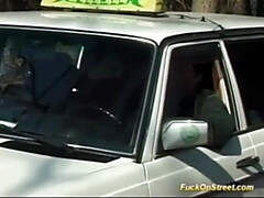 teen gets anal fucked from taxi driver - Amateur