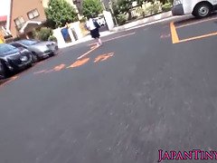 Nippon petite schoolgirl pussylicked by stranger