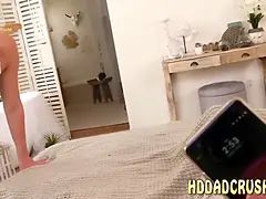 Nasty nubiles suck boner