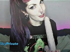 SKYPRIVATE - Ill Let You FUCK MY MOUTH Deep and Fast Says Emily Doomed Before a Massive Deepthroat with Spit: Porn