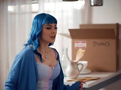 Tussi, Grosser arsch, Blasen, Kehlenfick, Schwanz, Hardcore, Realität, Rau