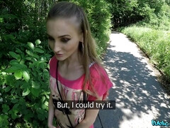 Leie, Arsch, Blondine, Blasen, Im freien, Pov, Öffentlich, Student