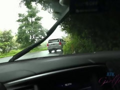 Strand, Vingeren, Flashing, Vriendin, Orgasme, Gezichtspunt, Bekijker, Nat