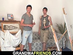 Blasen, Tschechisch, Grossvater, Reif, Realität, Schreiend, Jungendliche (18+), Flotter dreier