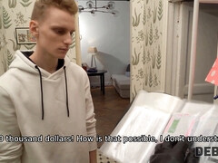 Watch as a collector pounds both holes of a debt-burdened teen after shopping