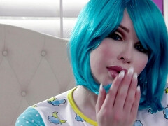 Schlafzimmer, Grosser arsch, Grosse titten, Dildo, Masturbation, Transfrau, Solo, Spielzeuge