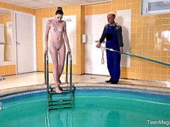 Blonde, Sucer une bite, Couple, Éjaculer dans la bouche, Hard, Seins naturels, Russe, Nénés