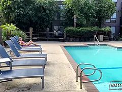 Blond, Pijpbeurt, Schattig, Vingeren, Hd, Naakt, Schreeuwen, Tieten likken