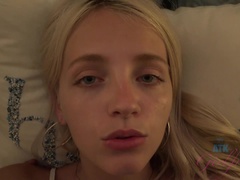 Enthousiasteling, Pijpbeurt, Sperma, Vriendin, Zoenen, Olie, Orgasme, Gezichtspunt