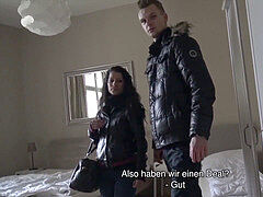 HUNT4K. Hunter meets a uber-cute female in Prague and ravages