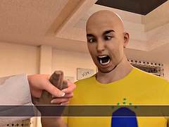 3 dimensionaal, Enthousiasteling, Grote lul, Bedriegen, Sperma, Man die toekijkt, Huisvrouw, Vrouw