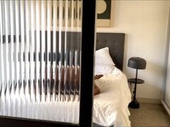 Purrs at dawn, waking up to noises of the city. Super-naughty cougar prays for manmeat