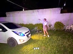 18 jahre, Grosser schwanz, Auto, Sperma im mund, Extrem, Unschuldig, Lecken, Öffentlich