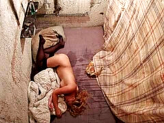 Sweetheart with long legs gets roughly fucked in the small room