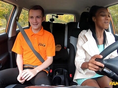 Ebony Learner Gets Stuck In The Seat 1 - Sam Bourne