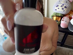 Dildo, Fett, Frau, Freundin, Brille, Hd, Pov, Solo