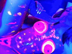 Tussi, Blondine, Hundestellung, Fingern, Gruppe, Hd, Lecken, Muschi