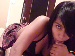 Leie, Grosser arsch, Grosser schwanz, Blasen, Freundin, Selbstgemacht, Latina