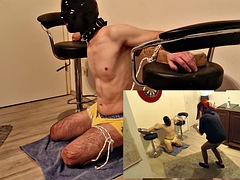 Bondage, Européenne, Pieds, Fétiche, Allemand, Latex, Fumer, Suçant