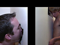 Naive straight stud gets gloryhole sucked by dude