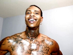 Enthousiasteling, Aziatisch, Grote kont, Bruinharig, Zwart, Geschoren, Tiener, Tieten likken