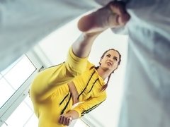 Mamada, Penetracion con dedos, Gimnasio, Pajear, Masturbación, Pelirrojo, Adolescente, Tetas