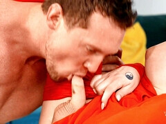 In den arsch, Arsch, Grosser schwanz, Grosse titten, Besamung, Tätowierung, Titten, Nass