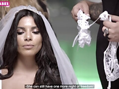 Culo grande, Novia, Vestido, Lamidas, Natural, Adolescente, Trio, Boda