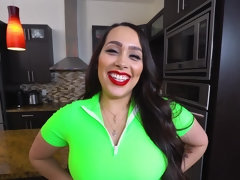Chubby latina with huge ass takes on Ricky's BBC