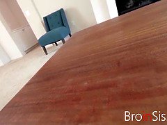 Step-sister catches brother fingering