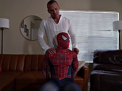 The BBC of the superhero Spiderman gets excited at ManUpFilm