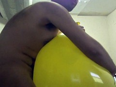24 Inch yellow balloon