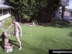 MexiMilf Gabby Quinteros Super Fucked On Golf Green!