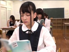 Abe Mikako Gets Massive Bukkake Face In Classroom