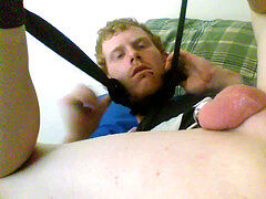 Toying my girlfriend, wide open, faux-cock