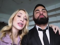 ブロンド, フェラチオ, バック, 毛深い, Hd, 自然山雀, ティーン, オッパイの
