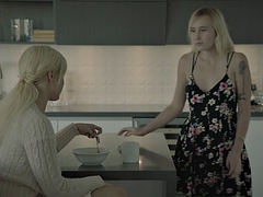 舐める尻, デカパイ, ブロンド, フェラチオ, 浮気者, 顔射, なめる, 馬乗り