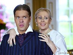 ブロンド, ブーツ, イギリス人, バック, Hd, ヒール, 剃毛, ストッキング