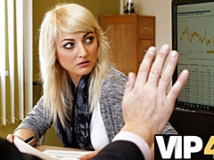 Blonde, Sucer une bite, Tchèque, Queue, Argent, Bureau, Réalité, Suçant