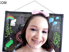 Mignonne, Première fois, Hd, Énorme, Bite énorme, Seins naturels, Avaler, Nénés