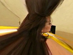 Dirty French doll takes big dick in the ass